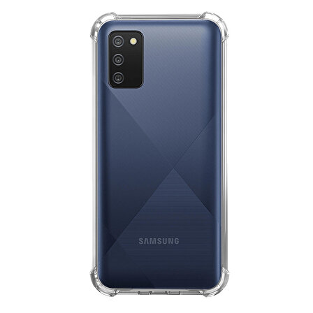 Samsung Galaxy A02s Darbe Emici Şeffaf Silikon Kılıf