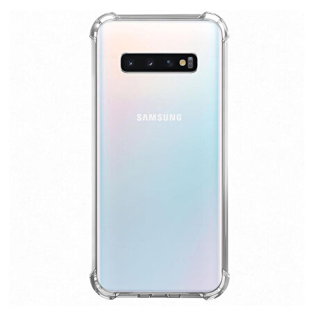 Samsung Galaxy S10 Darbe Emici Şeffaf Silikon Kılıf