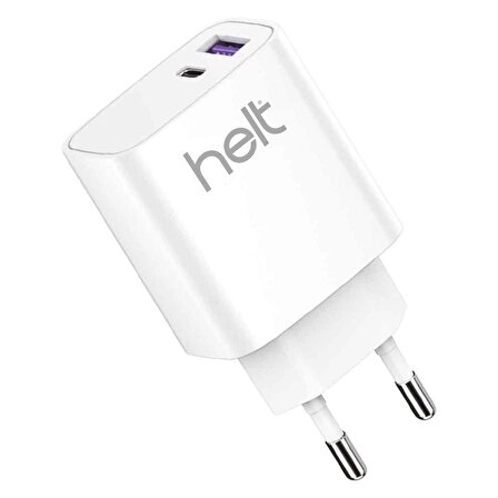 Helt HT-HCH01 USB 18 Watt Hızlı Şarj Aleti Beyaz