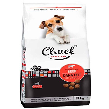 Chuck Biftekli Köpek Maması 15 Kg