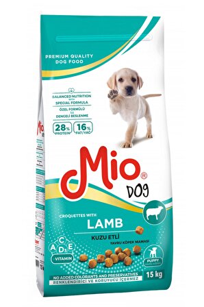 Mio Dog Kuzu Etli Yavru Köpek Maması 15 kg