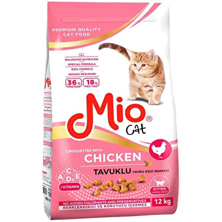 Mio Yavru Kedi Maması Tavuklu 12 Kg