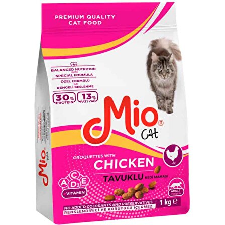 Mio Tavuklu Yetişkin Kedi Maması 1 Kg