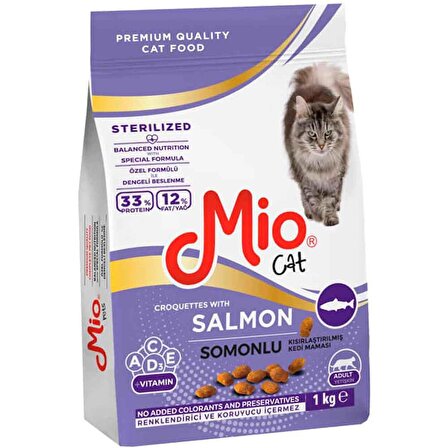 Mio Somonlu Kısırlaştırılmış Kedi Maması 1 Kg