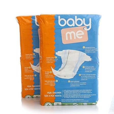 baby me Aloe Vera Midi 3 Numara Bebek Bezi 4-9 kg 100 adet