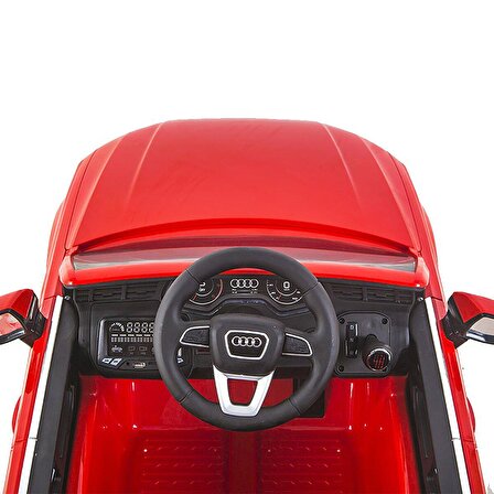 Audi Q7 Akülü Araba 12 V Kırmızı