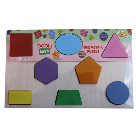 baby toys Ahşap Geometrik Bebek Puzzle