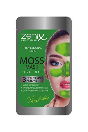 Zenix Yüz Maskesi Tek Kullanımlık 20gr Yosun Maske