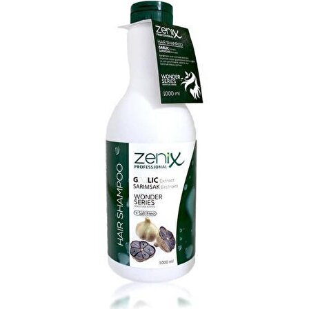Zenix Tüm Saçlar İçin Canlandırıcı Tuzsuz Sarımsaklı Şampuan 1000 ml