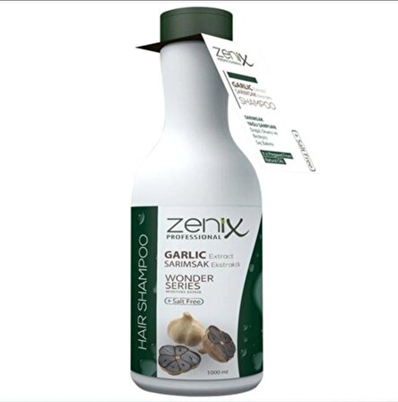 Zenix Tüm Saçlar İçin Canlandırıcı Tuzsuz Sarımsaklı Şampuan 1000 ml