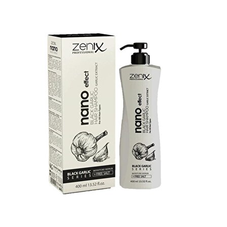 Zenix Tüm Saçlar İçin Kırık Giederici Siyah Sarımsaklı Şampuan 400 ml