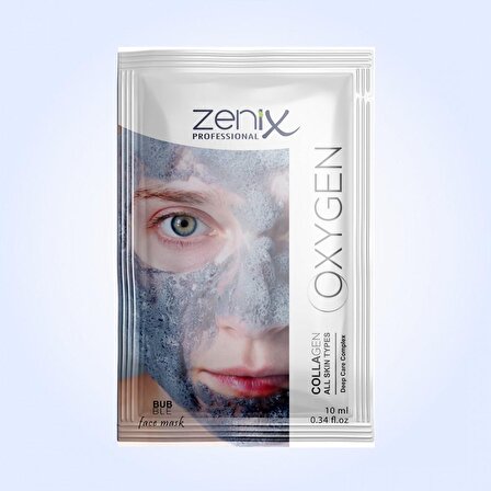 Zenix Tek Kullanımlık OXYGEN Collagen Köpüren Maske