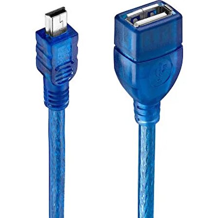 PL-5460 30CM USB F 5PİN ÇEVİRİCİ Mini USB Otg Kablosu