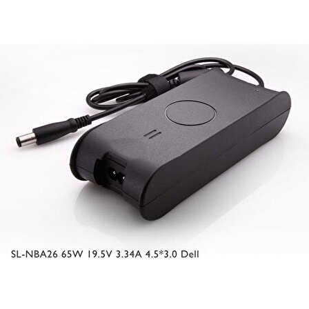 Tahtakale Teknoloji Dünyası S-link  65W 19.5V 3.34A 4.5*3.0 Dell Ultrabook Standart Adaptör