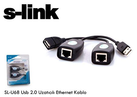 S-LINK SL-U68 USB2.0 SİNYAL UZATMA ADAPTÖRÜ