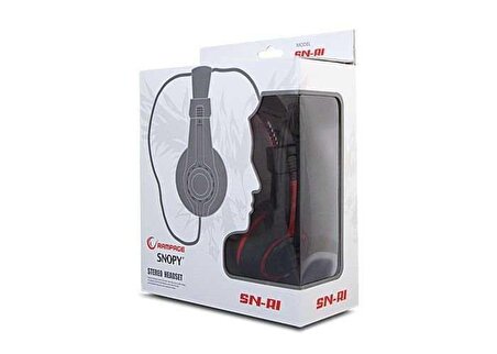Snopy Sn-R1 Mikrofonlu Stereo Oyuncu Kulak Üstü Kablolu Kulaklık