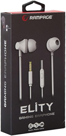 Snopy Rampage SN-R99 Elity Beyaz Kulak İçi Mikrofonlu Kulaklık