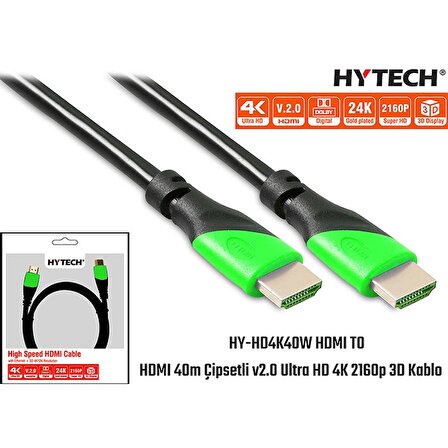 Hytech 40-metre HY-HD4K40W HDMI  v2.0 Ultra HD 4K 2160p 3D Kablo