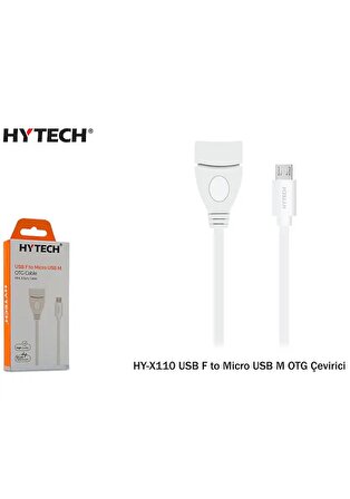 Hytech HY-X110 Beyaz USB F to Micro USB M OTG Çevirici