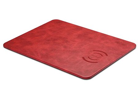 Addison WMP-15 28,5x19,5x0,5cm Kırmızı Kablosuz Şarj+Mouse Pad