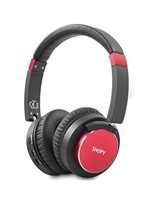Snopy SN-BT41  Kırmızı Kablosuz Kulaküstü Bluetooth Kulaklık Gürültü