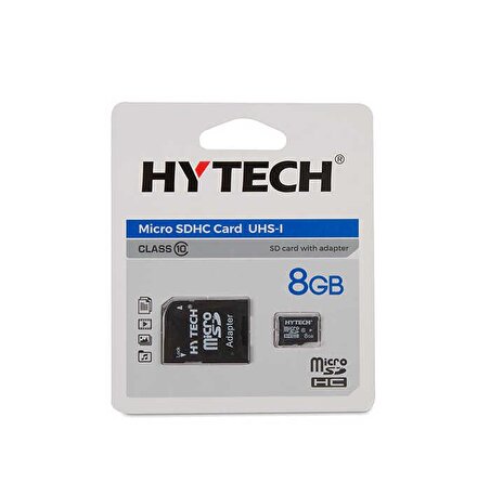 Hytech 8 Gb HY-XHK8 MicroSDHC CL10 Hafıza Kartı