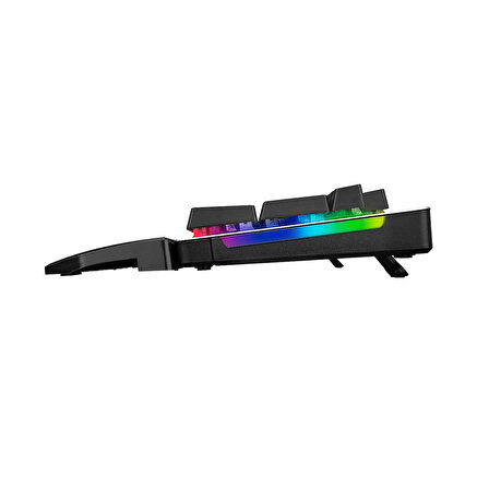Rampage KB-R81 ROCKET Red Switch Gökkuşağı Ledli RGB Şeritli Metal Yüzey Mekanik Gaming Oyuncu Klavye