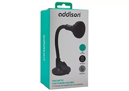 Addison ADS-130 Universal Ayarlanabilir Siyah Mıknatıslı Telefon Tutucu
