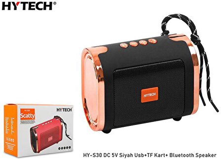 Hytech HY-S30 Siyah Usb+TF Kart DC 5V Bluetooth Speaker