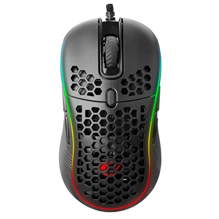 Rampage Smx-r85 Gentle 12800 dpi Siyah Rgb Ledli Süper Hafif Makrolu Gaming Oyuncu Mouse