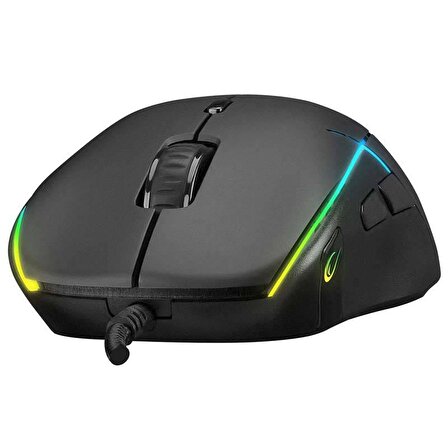 RAMPAGE SMX-R115 GEAR-X 6400dpi Hareketli RGB Işıklı 9 Adet Makro Tuşlu Gaming Oyuncu Mouse