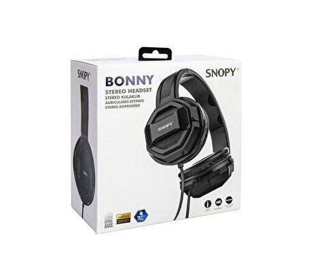 Snopy Sn-101 Bonny Mikrofonlu Stereo Oyuncu Kulak Üstü Kablolu Kulaklık
