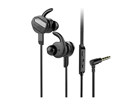 Rampage RM-K35 LOYAL 3,5mm Gaming Siyah Kulak İçi Mikrofonlu Kulaklık