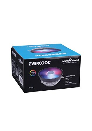Evercool Cs-01 3pin AMD/775/1150/1151/1155/1156 Cpu Fan