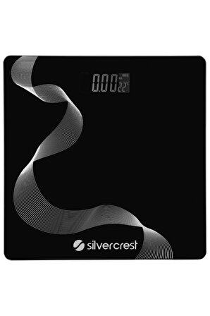 Siyah Gümüş Çizgili Baskül Sc-bs100 30x30