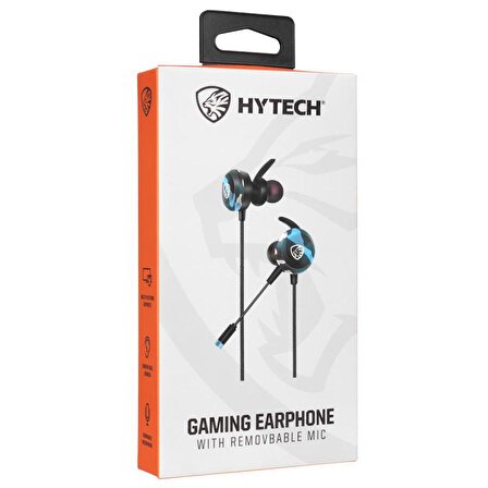 Hytech HY-GK4 3,5 Oyuncu Esnek Mikrofonlu Mavi Kamuflaj Kulakiçi Kulaklık