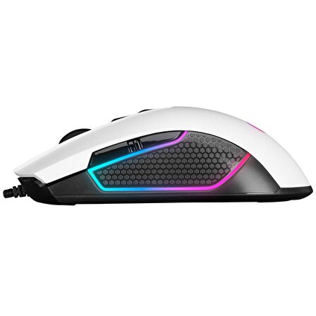 Rampage Smx-r600 Python Usb Beyaz 12400dpi Gaming Oyuncu Mouse