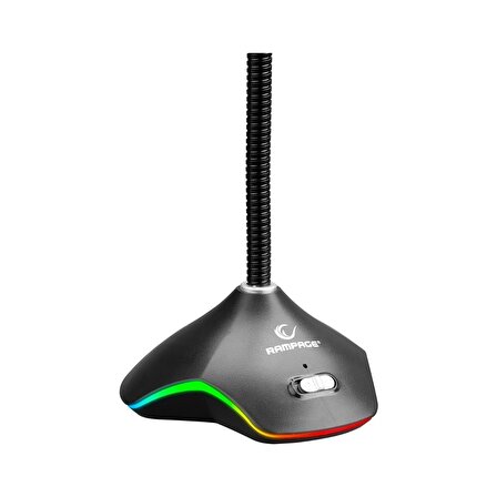 Rampage Rmx-M7 Python Siyah USB Rgb Ledli Gaming Mikrofon