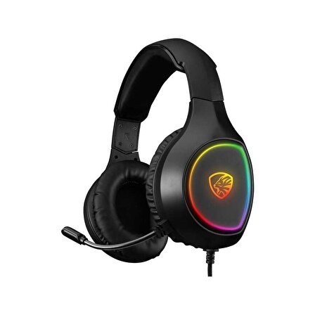 Hytech Hy-G5 X-Conan Mikrofonlu Stereo RGB Gürültü Önleyicili Oyuncu Kulak Üstü Kablolu Kulaklık