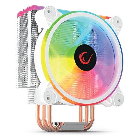 Rampage COOLFAST WHITE 76.2CFM 1600RPM 12cm AMD/Intel LGA1200 Uyumlu ARGB Hava Soğutmalı CPU Fan