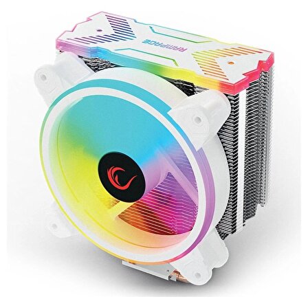 Rampage COOLFAST WHITE 76.2CFM 1600RPM 12cm AMD/Intel LGA1200 Uyumlu ARGB Hava Soğutmalı CPU Fan