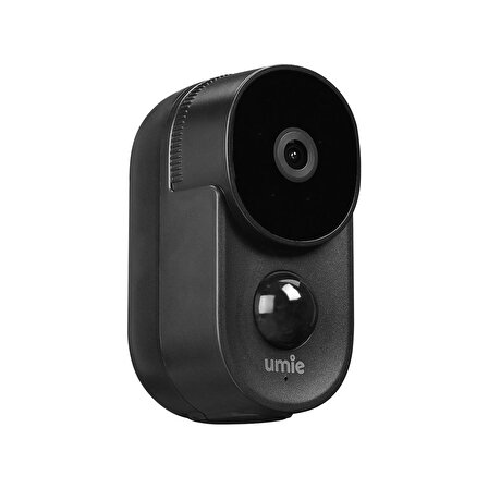 UMIE UM-BK21 Siyah 2MP İki Yönlü Ses TF Kart 6700 mAh Bataryalı Kablosuz Tuya Destekli Akıllı IP Kamera