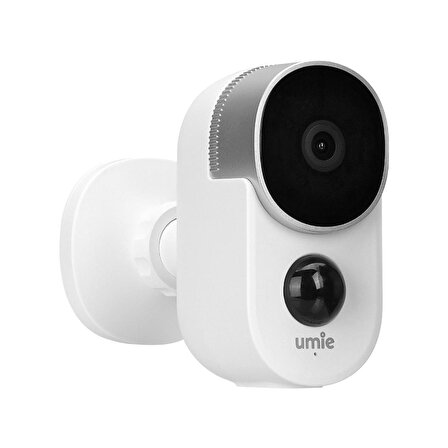 UMIE UM-BK21 Beyaz 2MP İki Yönlü Ses TF Kart 6700 mAh Bataryalı Kablosuz Tuya Destekli Akıllı IP Kamera