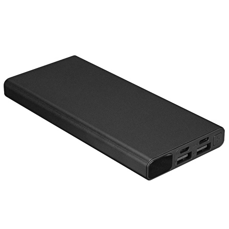 S-Link IP-K27 10000MAH 2*usb Micro Type-C Metal Kasa Siyah LCD Ekranlı Taşınabilir Pil Şarj Cihazı