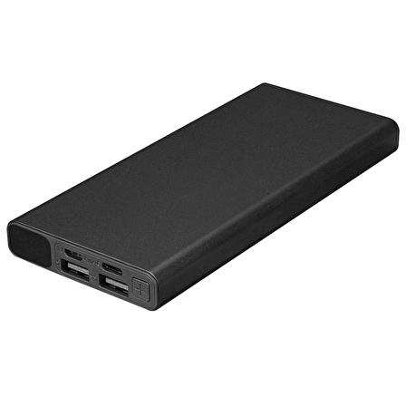 S-Link IP-K27 10000MAH 2*usb Micro Type-C Metal Kasa Siyah LCD Ekranlı Taşınabilir Pil Şarj Cihazı