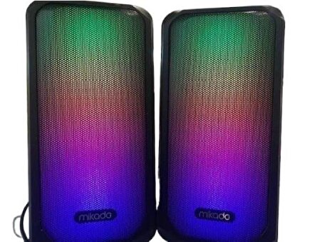 Mikado MD-356 2.0 5Wx2CH RGB Ledli Siyah USB Multimedia Oyuncu Speaker 3967