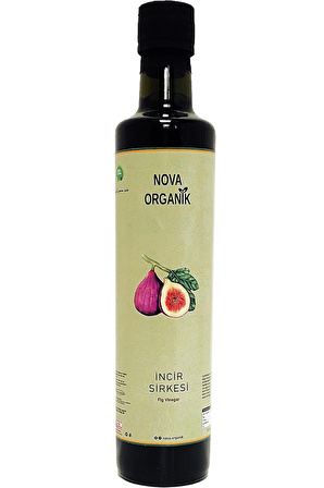 Organik İncir Sirkesi 500 ml Cam Şişe