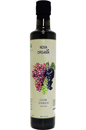 Organik Üzüm Sirkesi 500 ml Cam Şişe