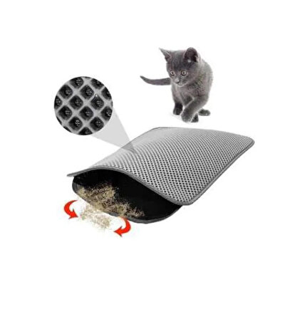 Kedi Paspası Elekli Kedi Tuvalet Önü Paspası Kedi Kumu Paspası
