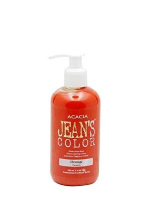 Jeans Color Su Bazlı Amonyaksız Saç Boyası(turuncu-Orange) 250ml